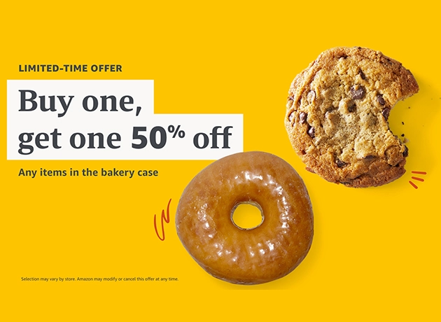 Amazon Go - Buy one, get one 50% off